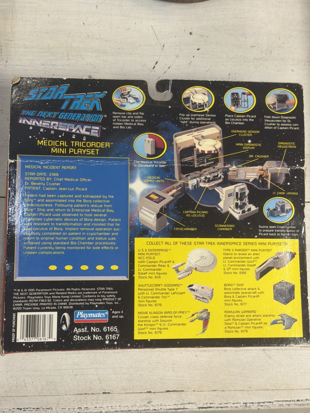 1995 Star Trek Next Generation Medical Tricorder Mini Playset