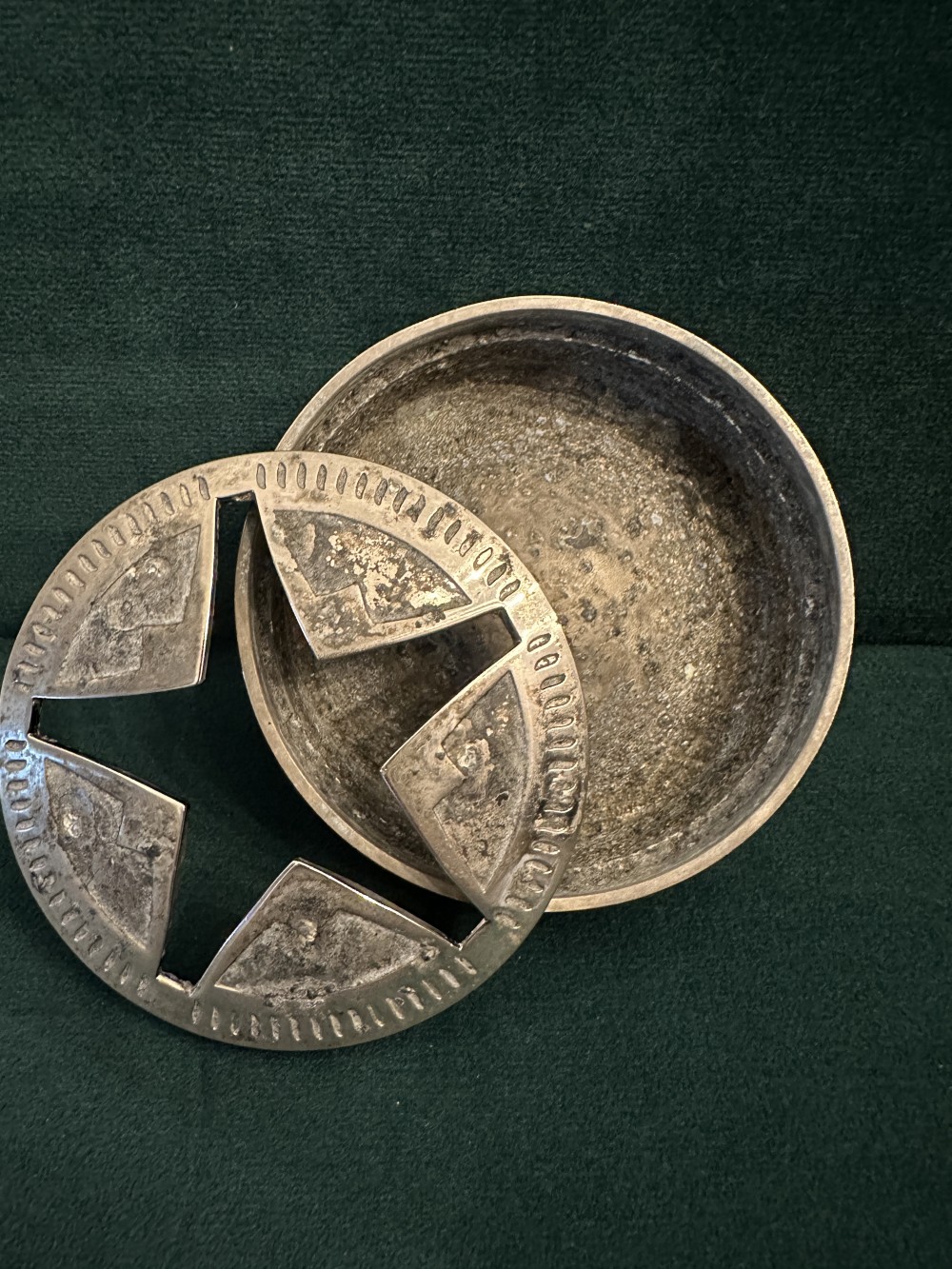 MB Marlboro Texas Lone Star stainless steel ashtray