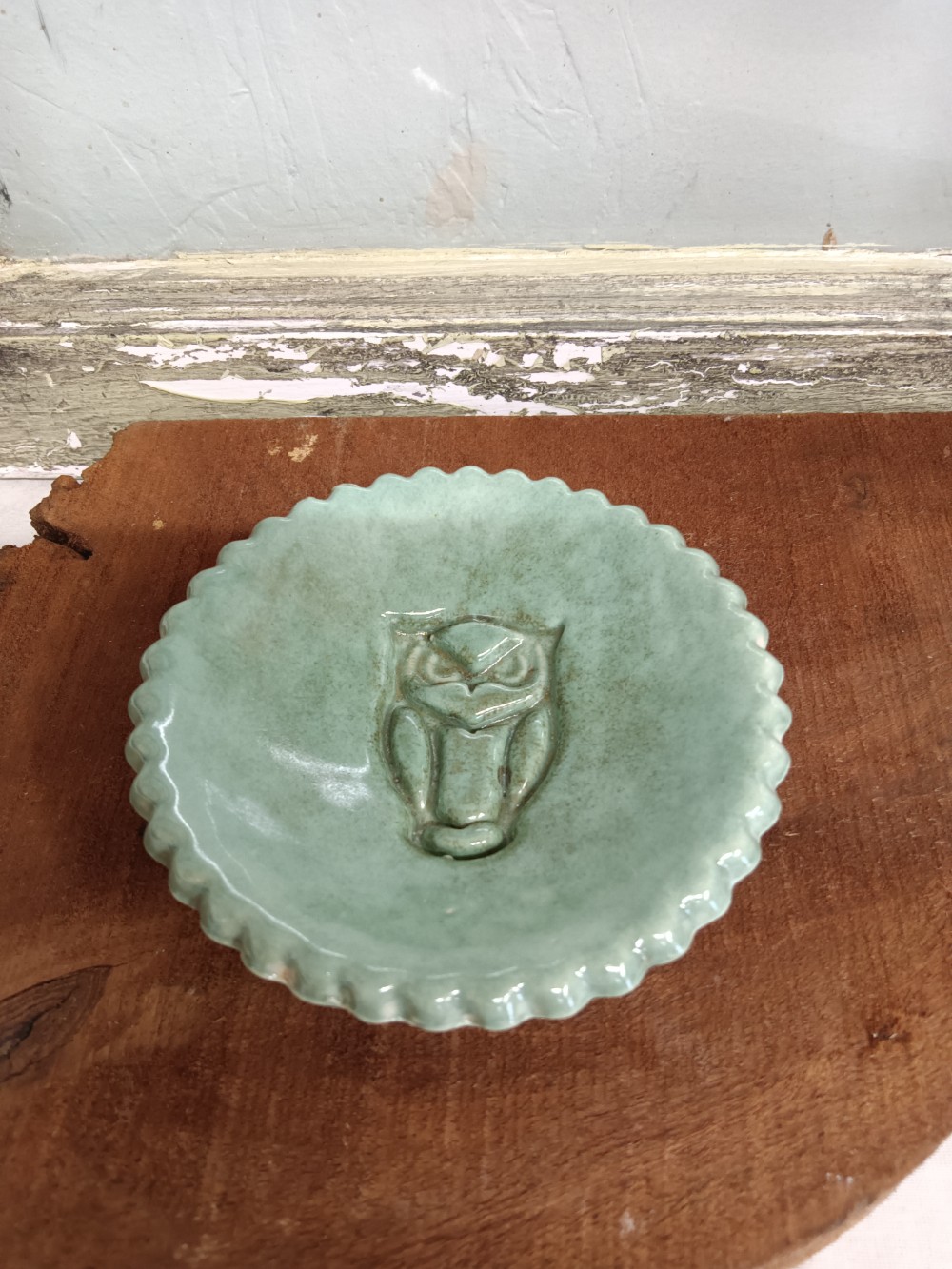 Art Deco Trinket Dish with Owl