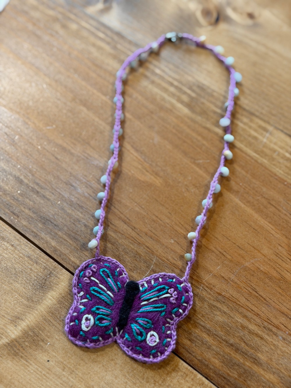 Butterfly Necklace - Felt & Stitch