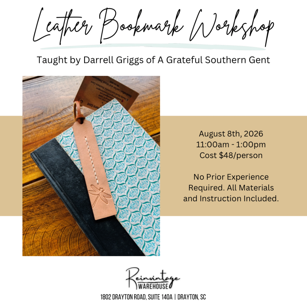 Leather Bookmark Workshop