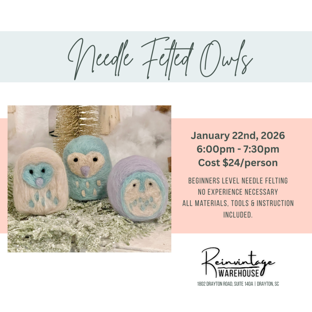 Needle Felted Owls