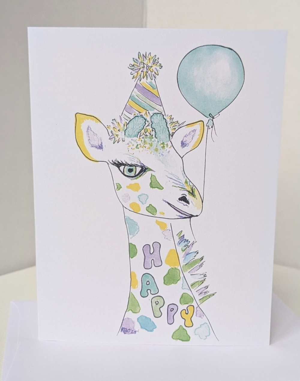 Happy Giraffe Greeting Card