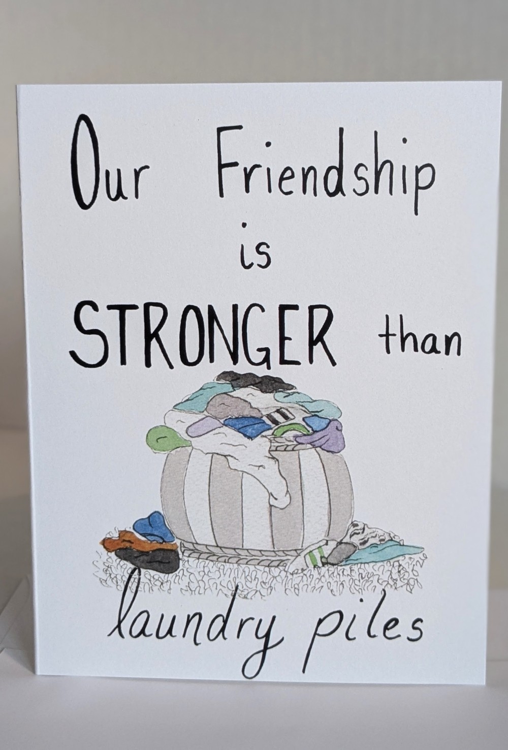 Stronger than laundry Greeting Card