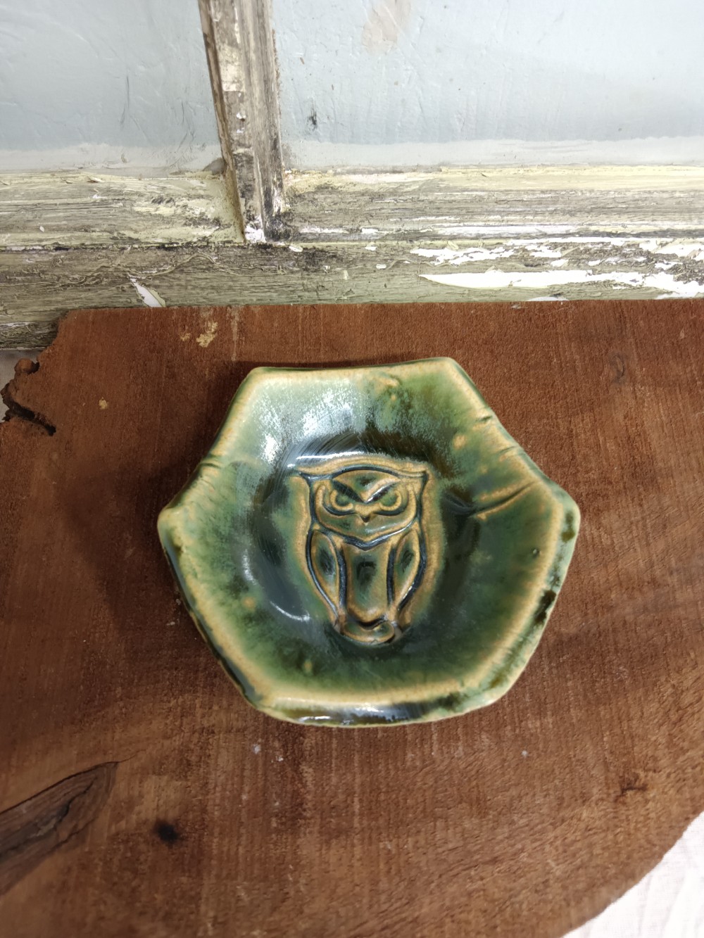 Rainforest Trinket Dish with Owl