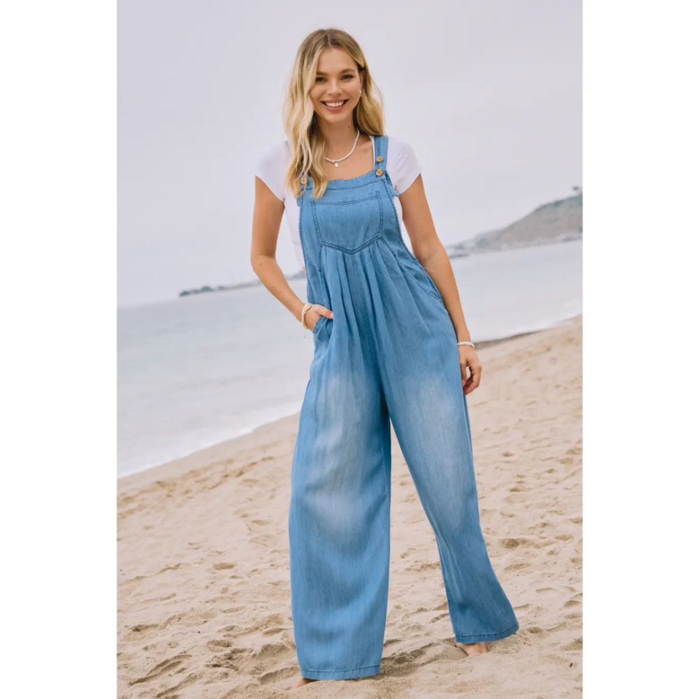 Chambray Overall Jumpsuit