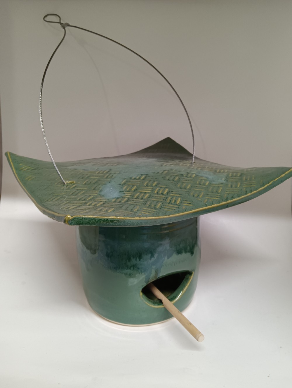Emerald Green Bird Feeder