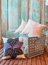 Upcycled 7-Point Star Mini Pillow