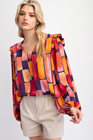 Mirabelle Satin Blouse