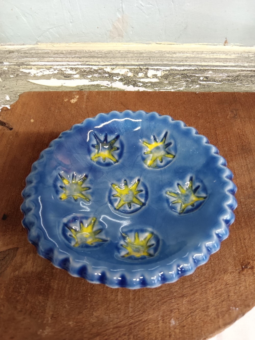 Blue Trinket Dish with Stars